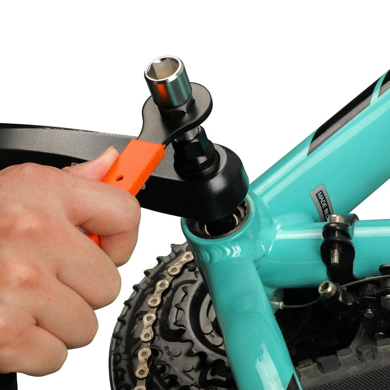 Oumers Bicycle Crank Extractor Puller, Bike Crank Removal Tool Fit for Square Threaded Taper Crankset - Image 5